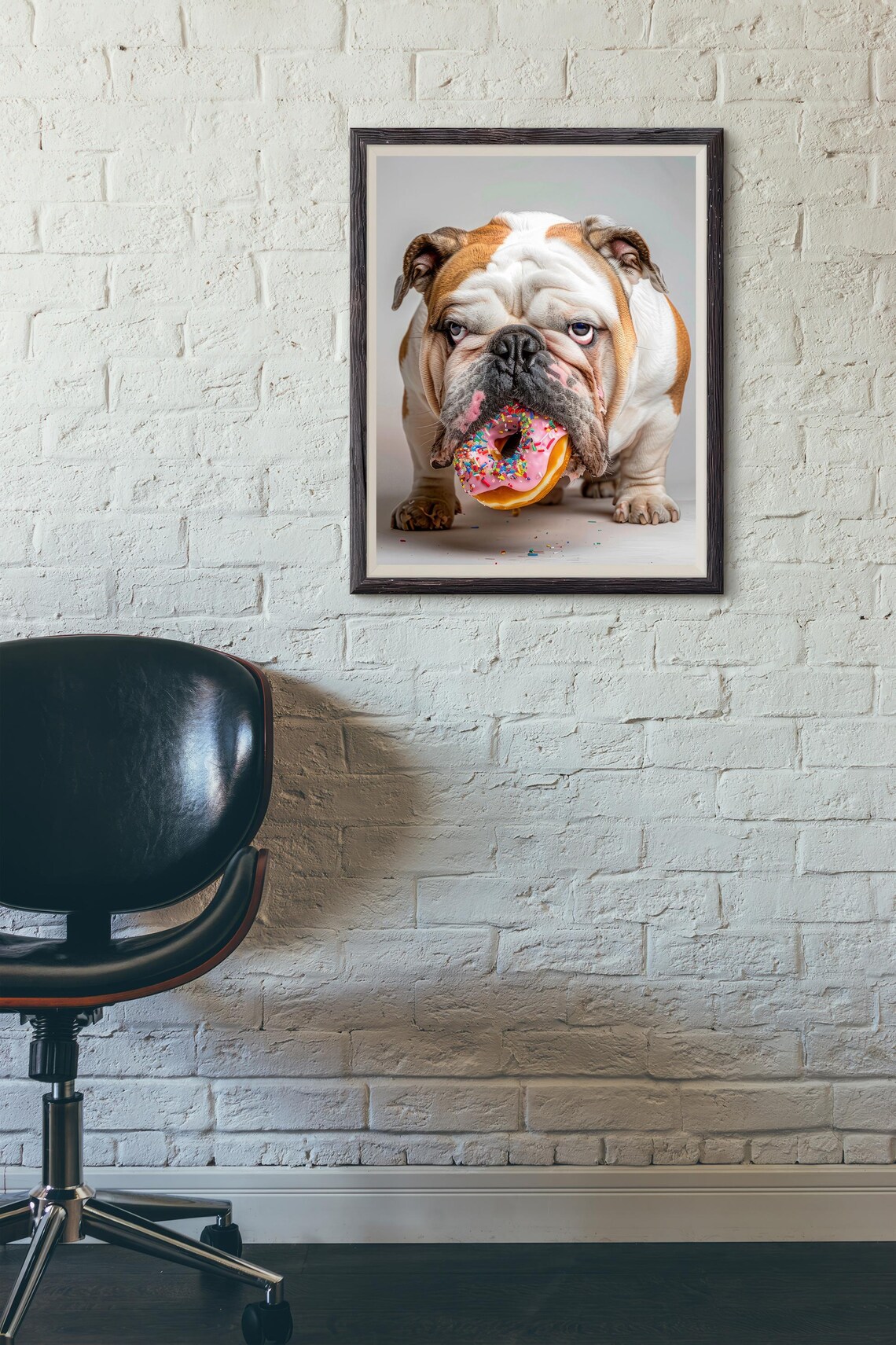 English Bulldog Funny Dog Poster, Kitchen Decor - Image 3
