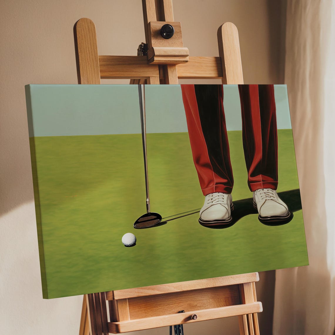 Retro Golf Art Mid Century Golf Club Scene Perfect Golf Lover Gif - Image 3