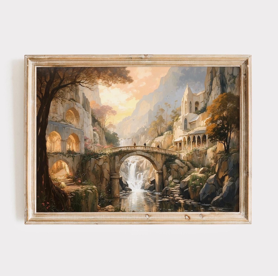 Rivendell Fantasy Landscape, Wall Art Print