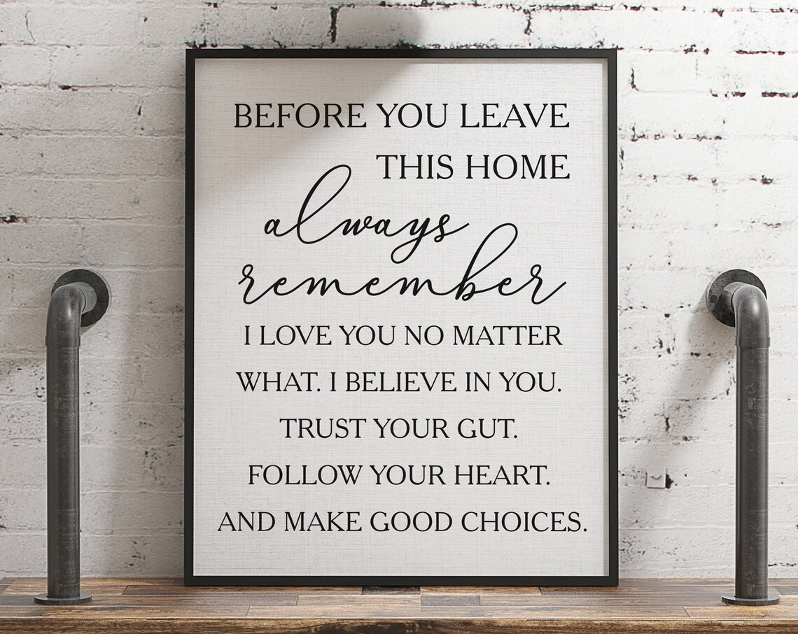 Farmhouse Love Quote Art Print, Home Blessing
