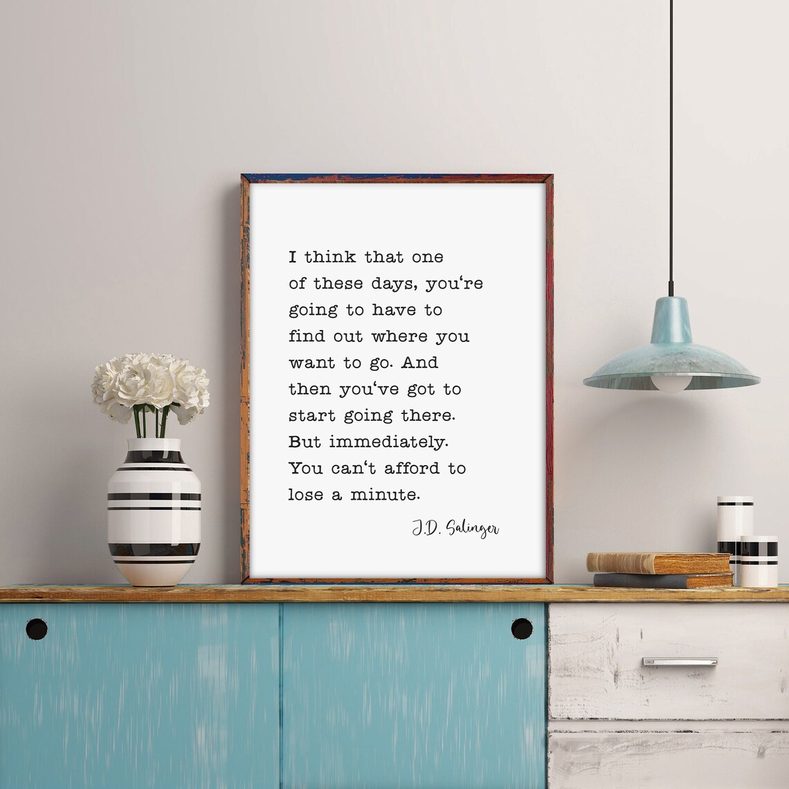 J.D. Salinger Quote Book Lovers Art Print, Gift - Image 2