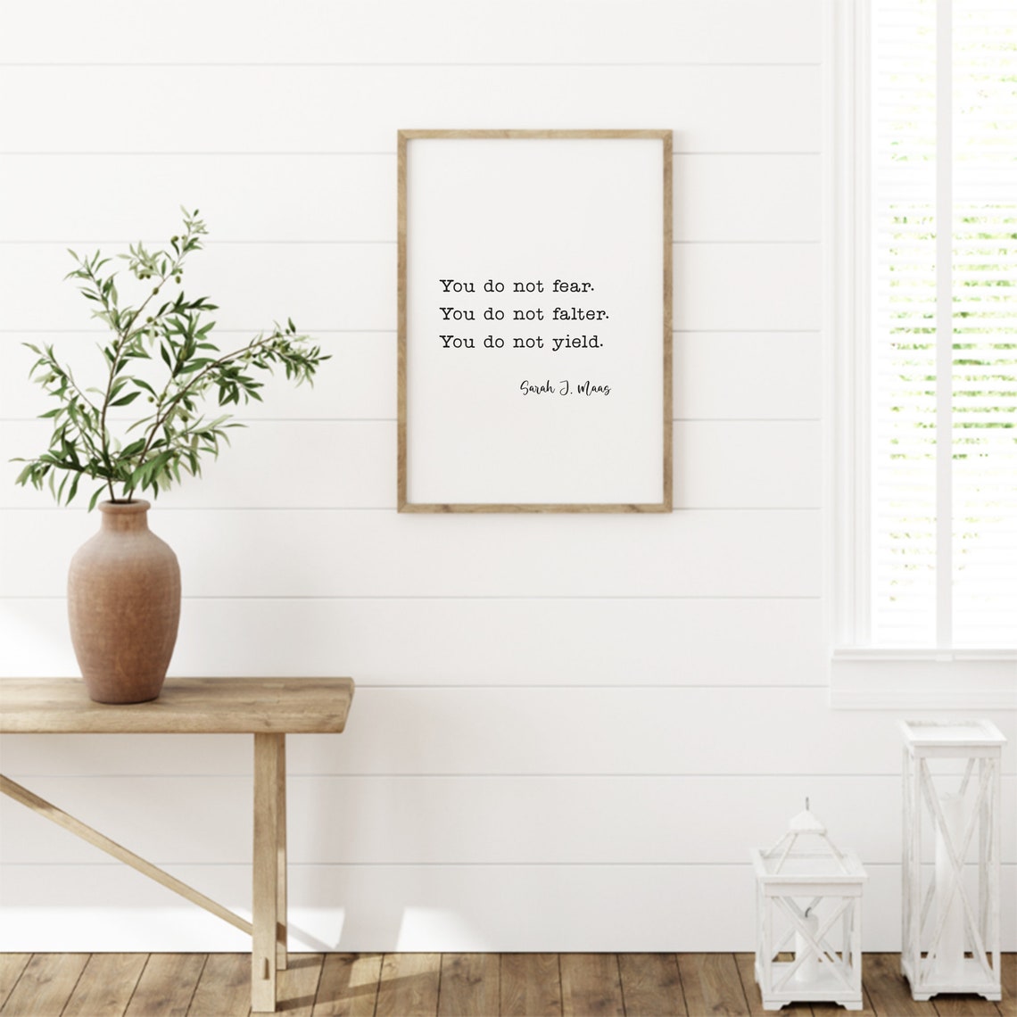 Sarah J Maas You Do Not Fear Fantasy Book Quote Typography Poster - Image 3