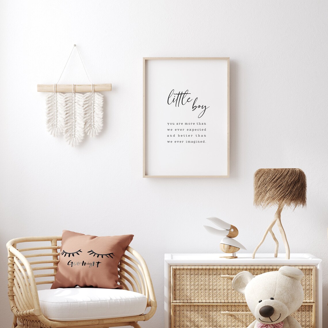 Nursery Quote Print for Baby Boy Room, Gift - Image 2