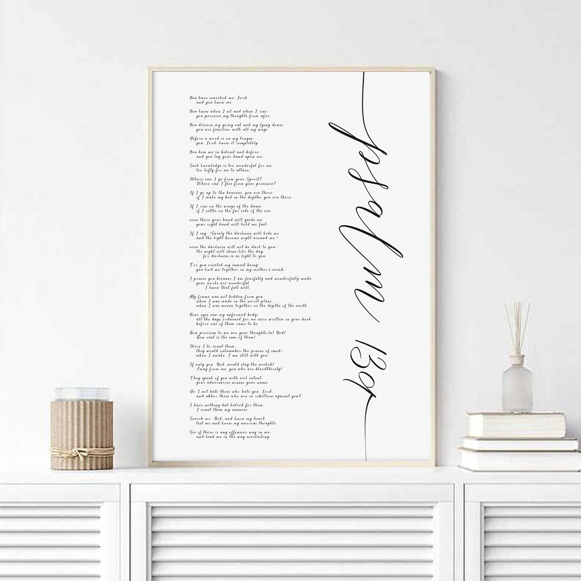 Psalm 139 Bible Verse Wall Art, Christian Home Decor - Image 3