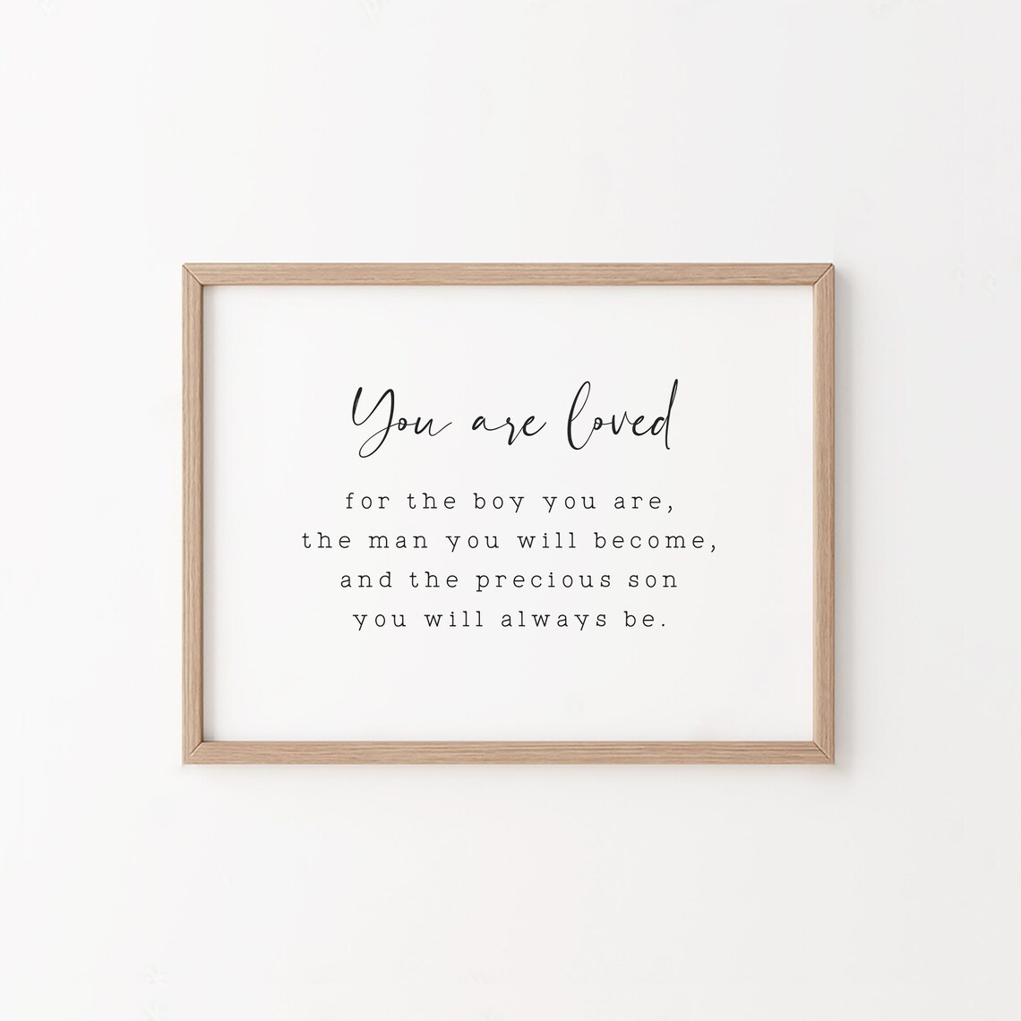Baby Boy Nursery Wall Art, You Are Loved Sign - Image 2