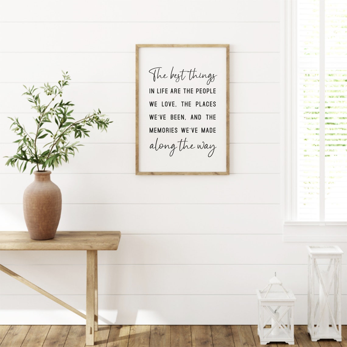 The Best Things In Life Quote People Love Memories Art Poster - Image 2