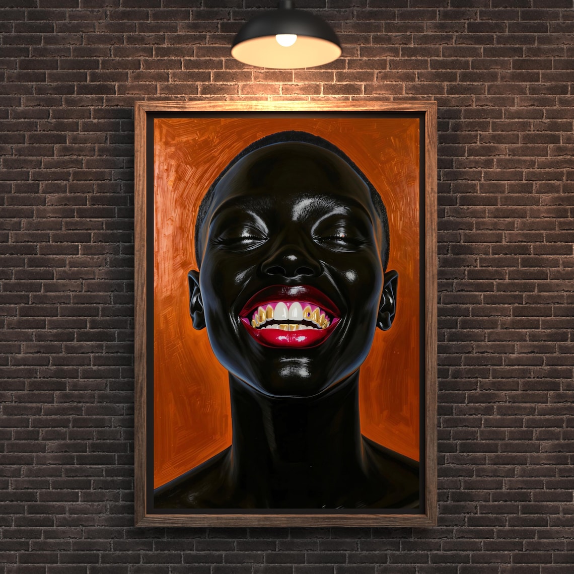 Urban Wall Art Prints, Black Man and Woman Decor