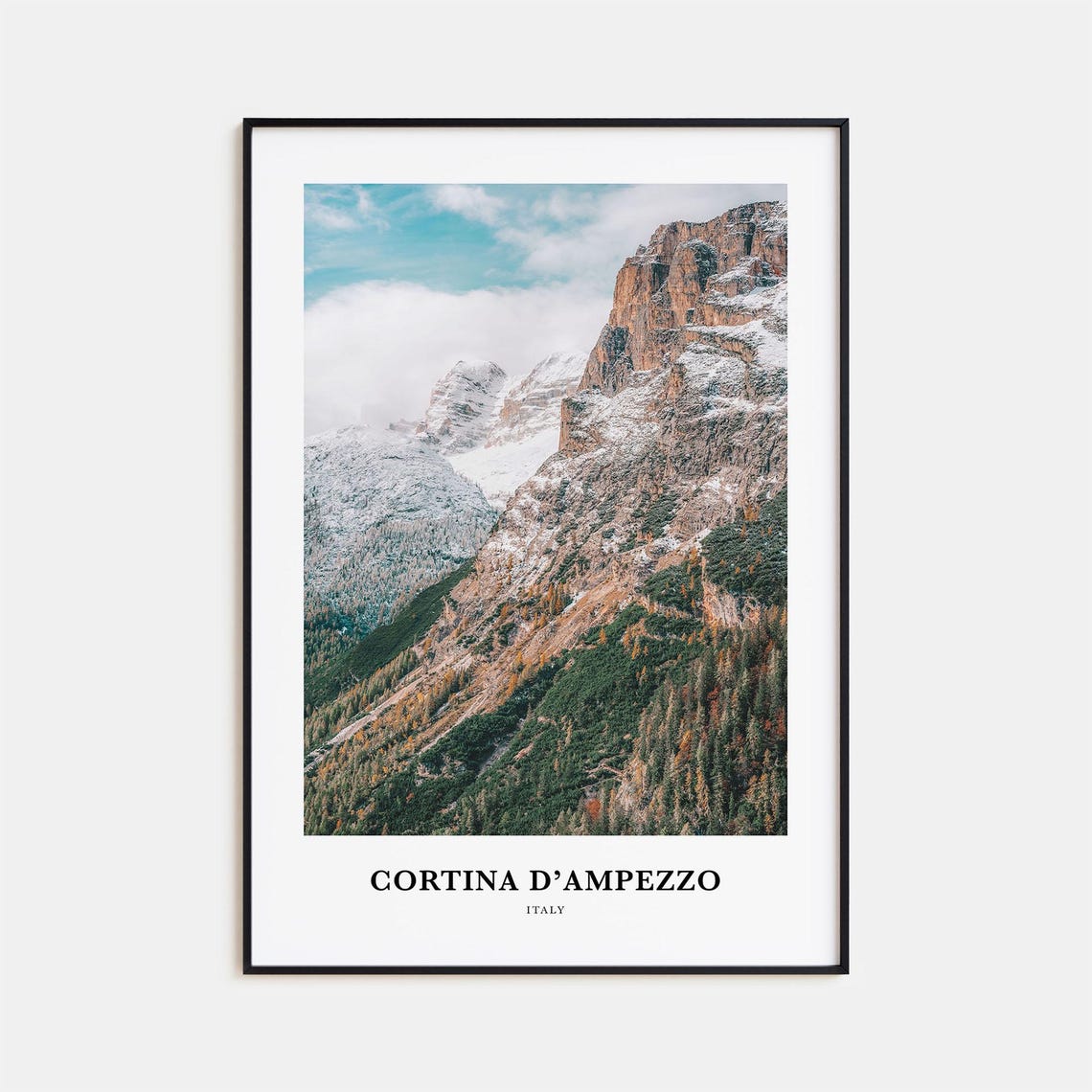Cortina Dampezzo Print Cortina Dampezzo Photo Poster Cortina Dampezzo Travel Wall Art Cortina Map Print Cortina Photography Italy