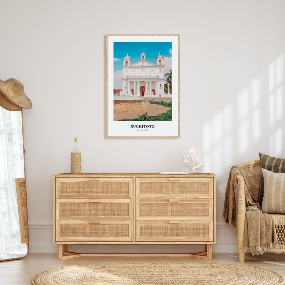 Suchitoto Print Suchitoto Photo Poster Suchitoto Travel Wall Art Suchitoto Map Print Suchitoto Photography Print El Salvador - Image 2