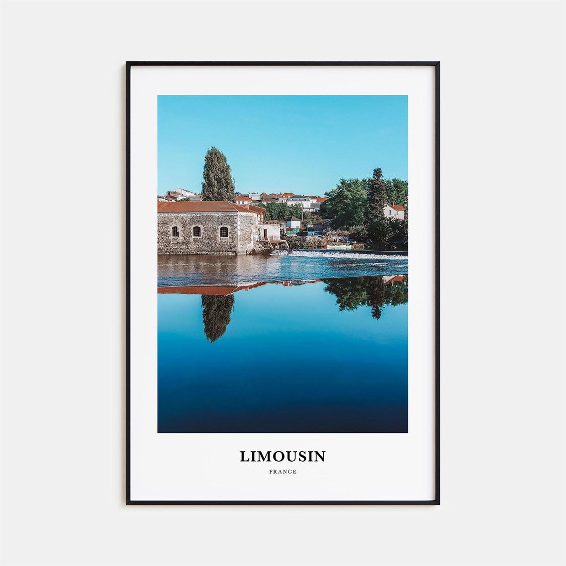 Limousin Print Limousin Photo Poster Limousin Travel Wall Art Limousin Map Print Limousin Photography Print Limousin Wall Dcor France