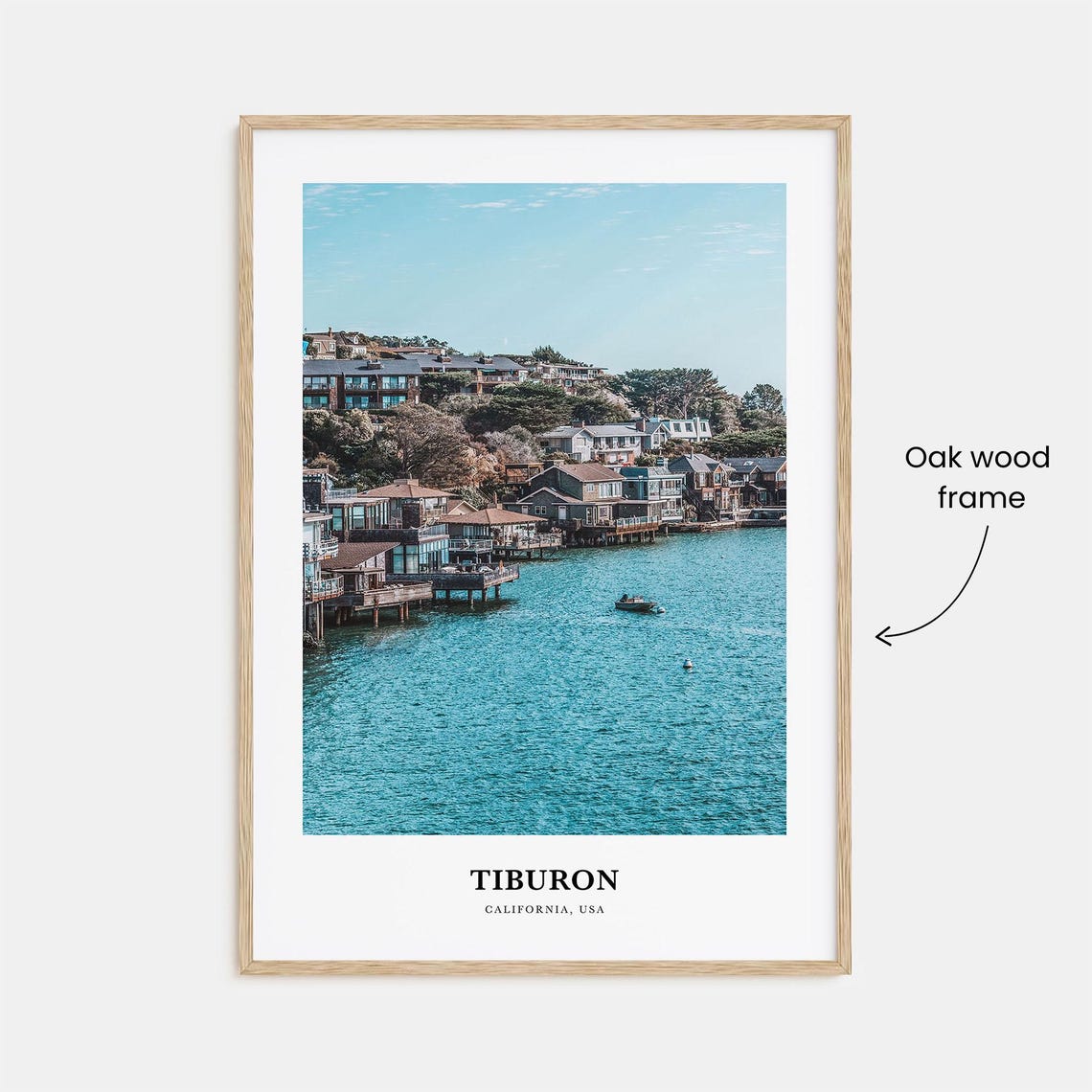 Tiburon California Bay Waterfront Homes On Stilts Photo Poster - Image 3