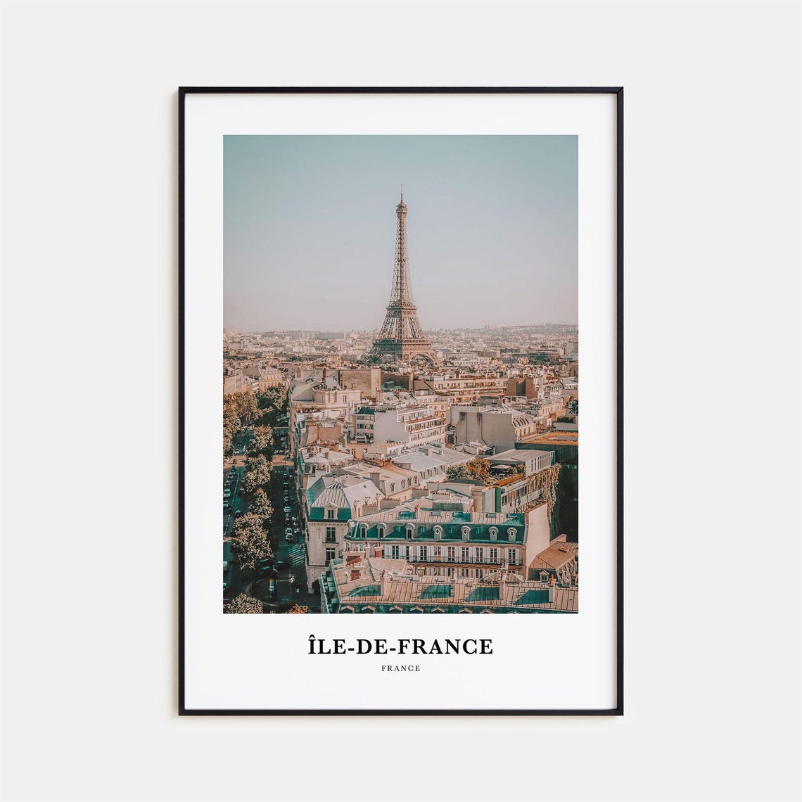 Ile De France Print Ile De France Photo Poster Ile De France Travel Wall Art Ile De France Map Print Ile De France Photography France