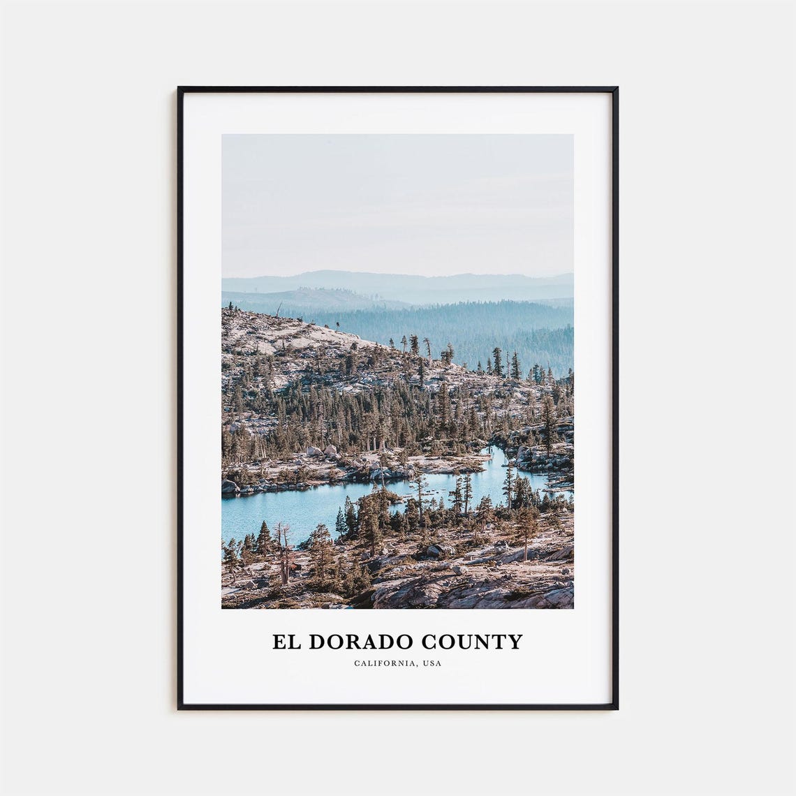 El Dorado County Print El Dorado County Photo Poster El Dorado Travel Wall Art El Dorado Map Print Photography Print California Usa