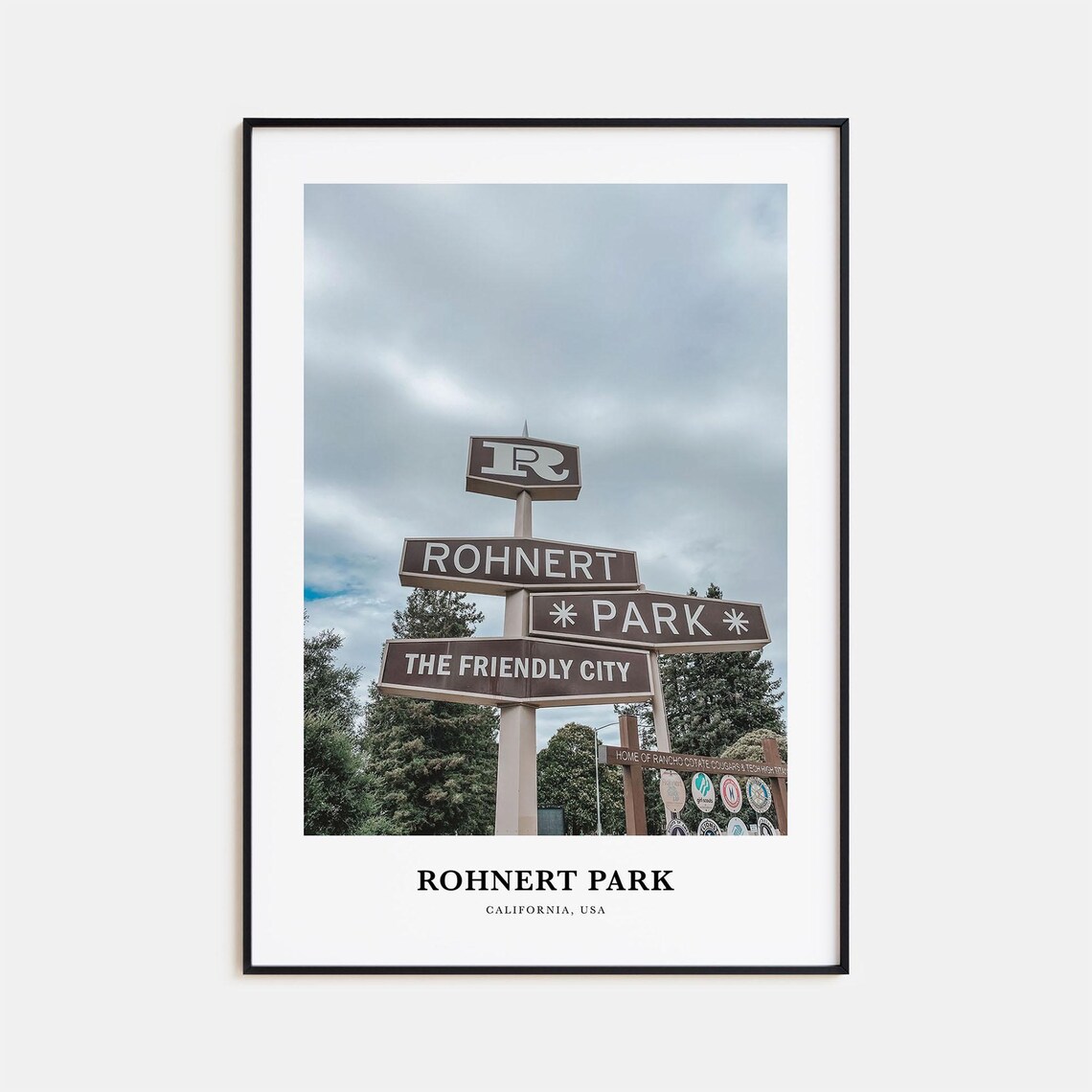 Rohnert Park California City Welcome Sign Landmark Photo Poster