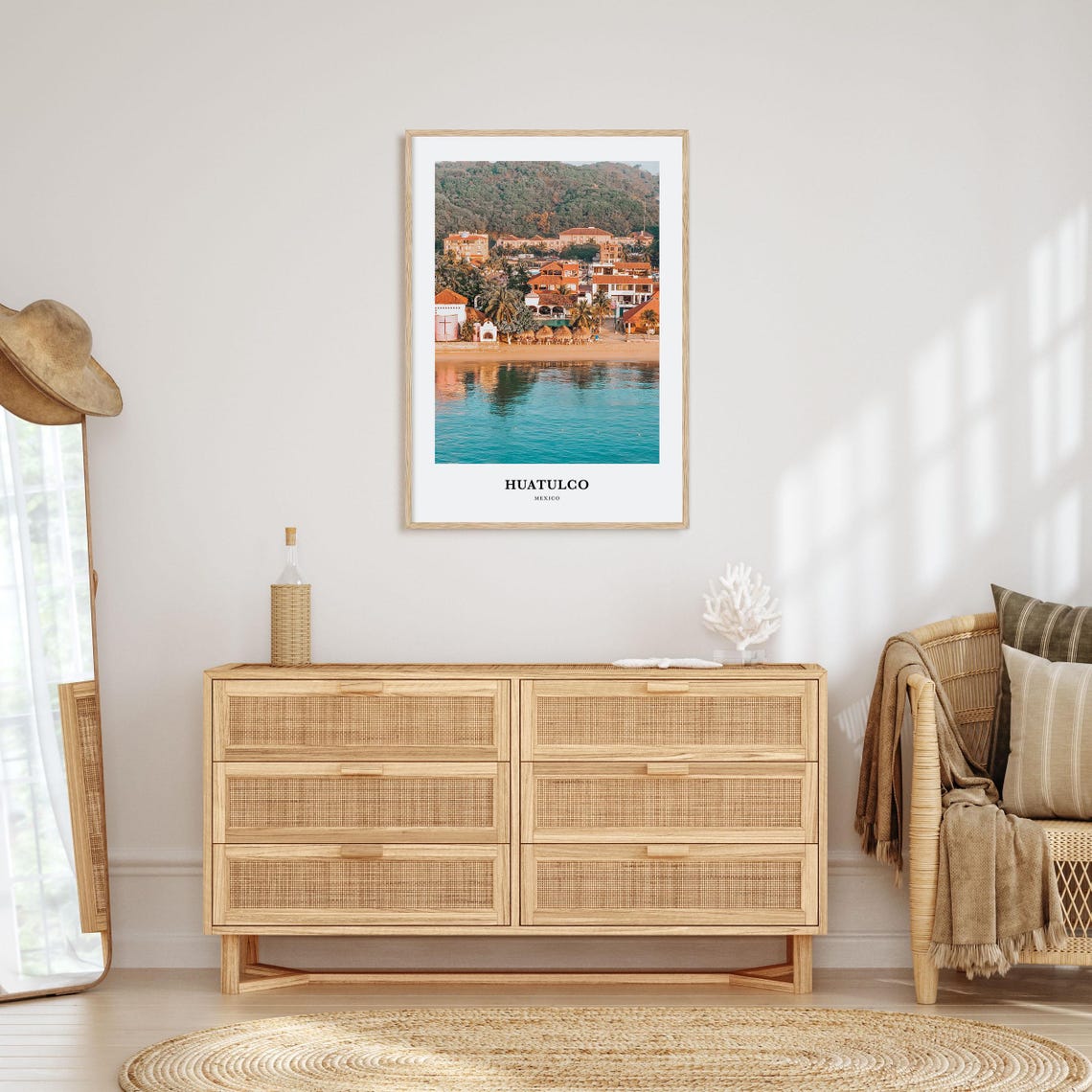 Huatulco Print Huatulco Photo Poster Huatulco Travel Wall Art Huatulco Map Print Huatulco Photography Print Huatulco Wall Dcor Mexico - Image 2