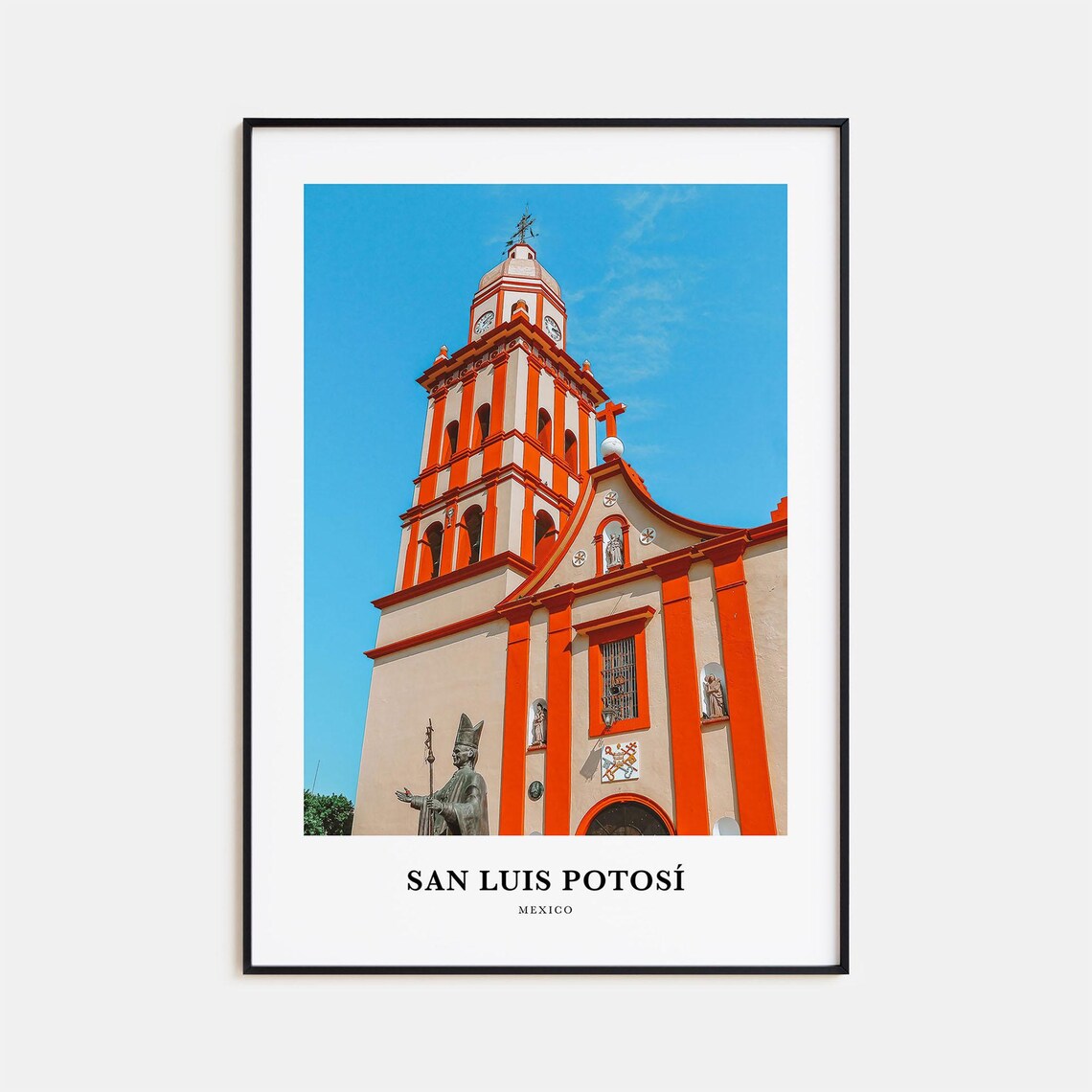 San Luis Potosi Print San Luis Potosi Photo Poster San Luis Potosi Travel Wall Art San Luis Potosi Map Print San Luis Potosi Mexico