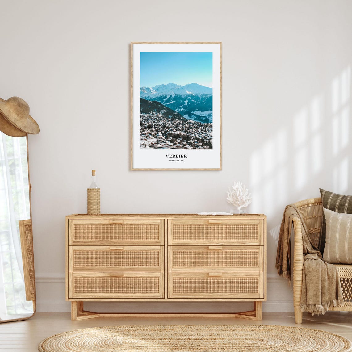 Verbier Print Verbier Photo Poster Verbier Travel Wall Art Verbier Map Print Verbier Photography Print Verbier Wall Dcor Switzerland - Image 2