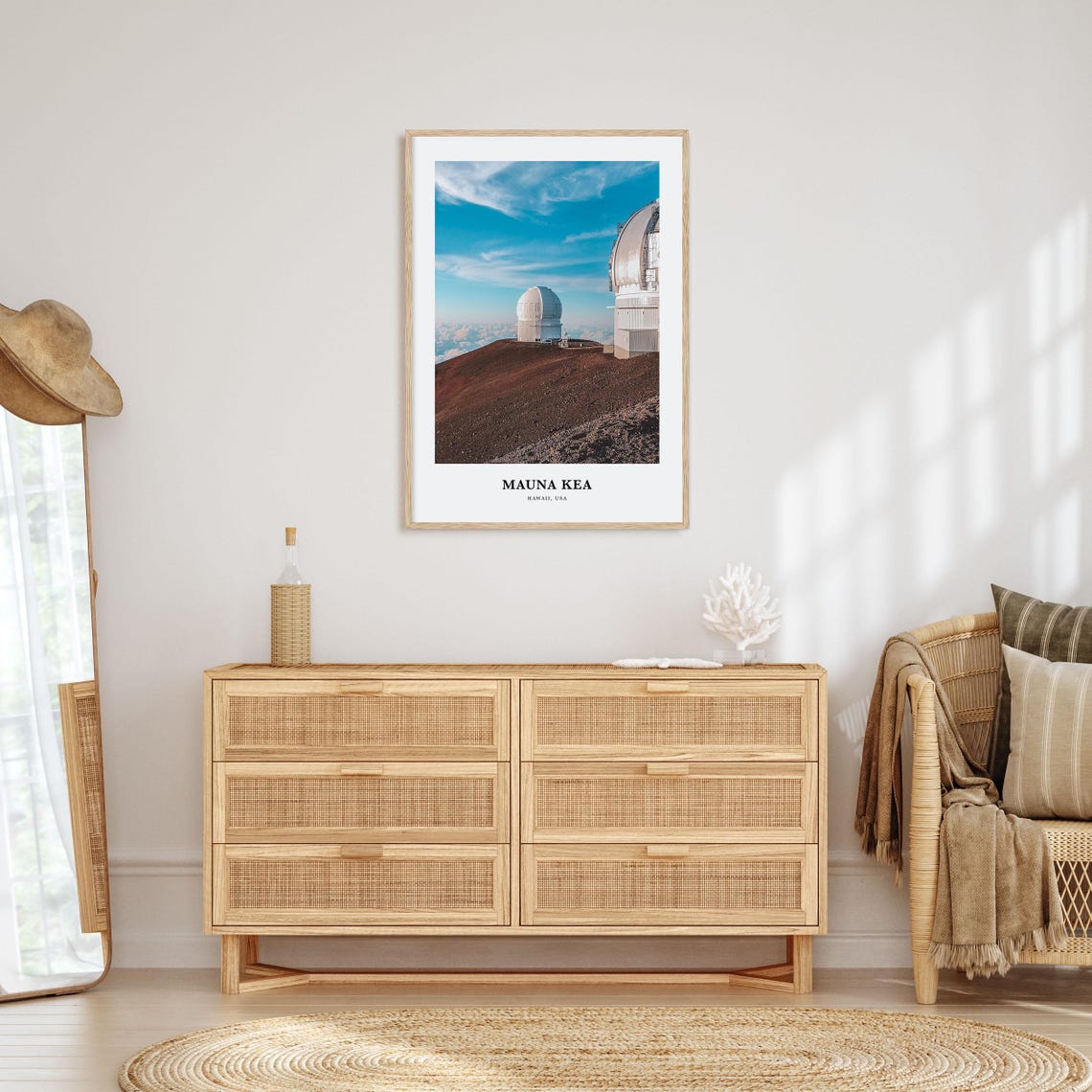 Mauna Kea Hawaii Observatory Summit Minimalist Volcano Photo Poster - Image 2