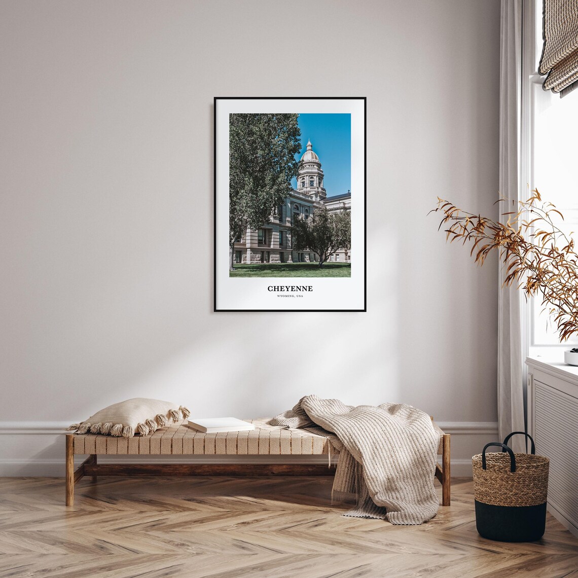 Cheyenne Wyoming USA Grand Domed Capitol Building Lawn Photo Poster - Image 3