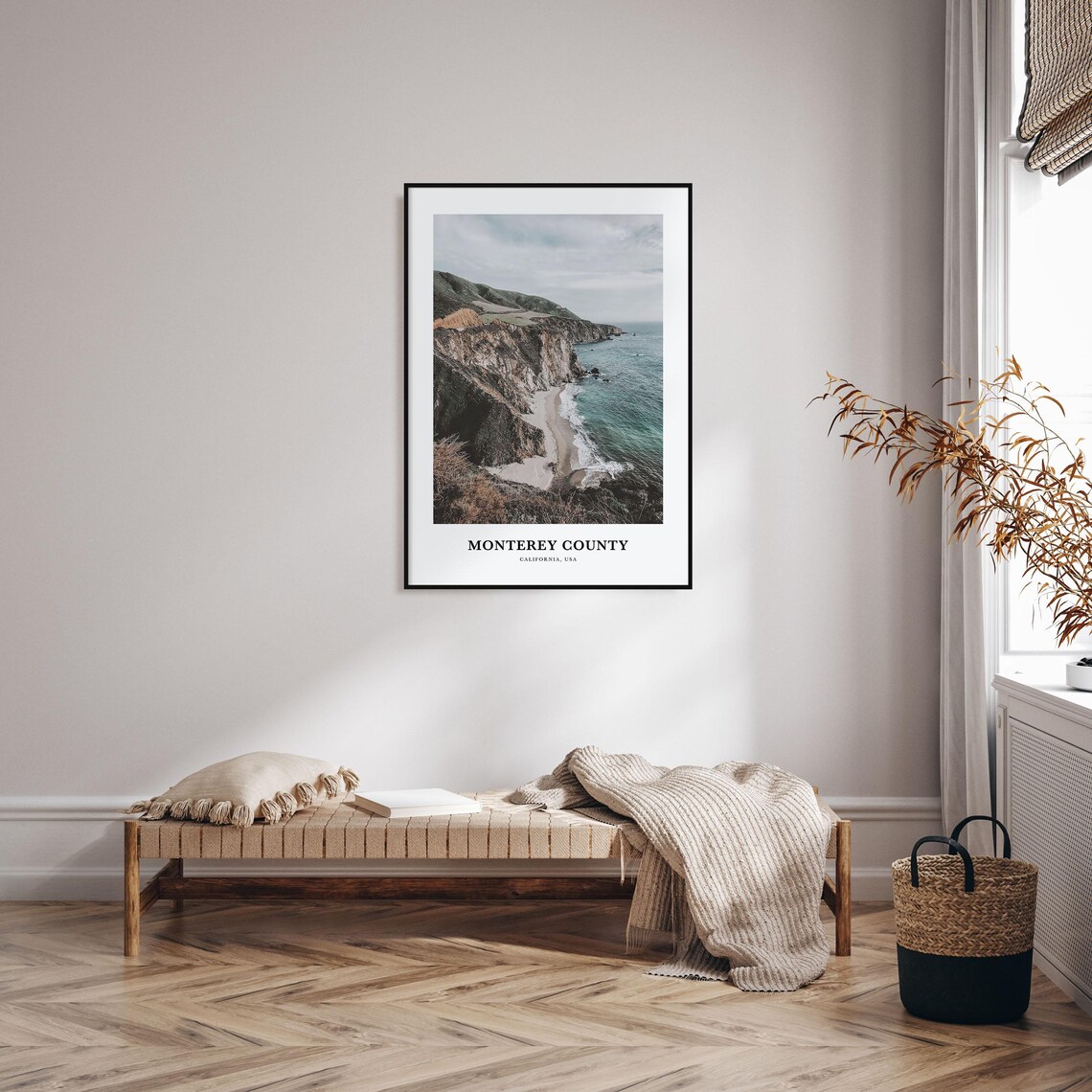 Monterey County Travel Poster, California Map Print - Image 3