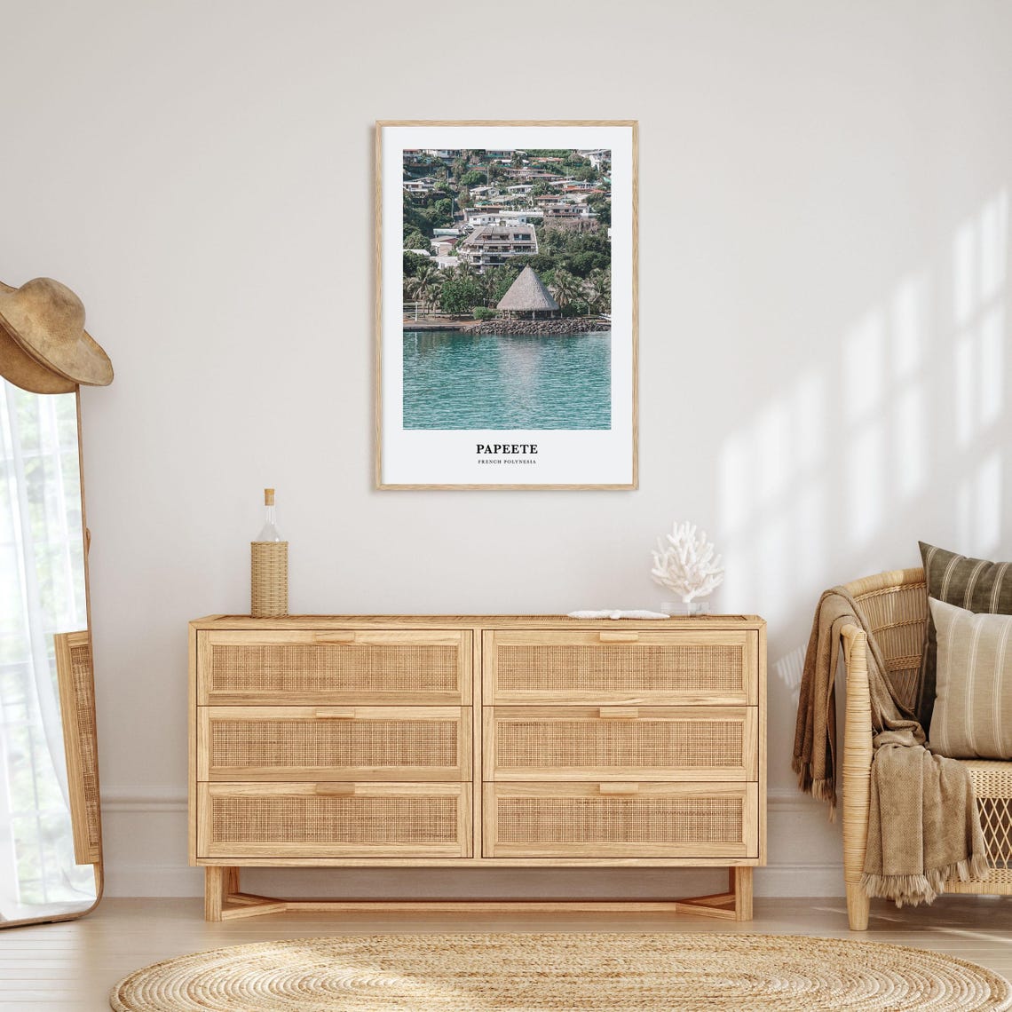 Papeete Print Papeete Photo Poster Papeete Travel Wall Art Papeete Map Print Papeete Photography Papeete Wall Dcor French Polynesia - Image 2