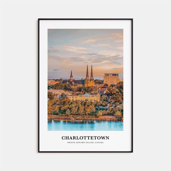 Charlottetown Travel Poster, Prince Edward Island Canada
