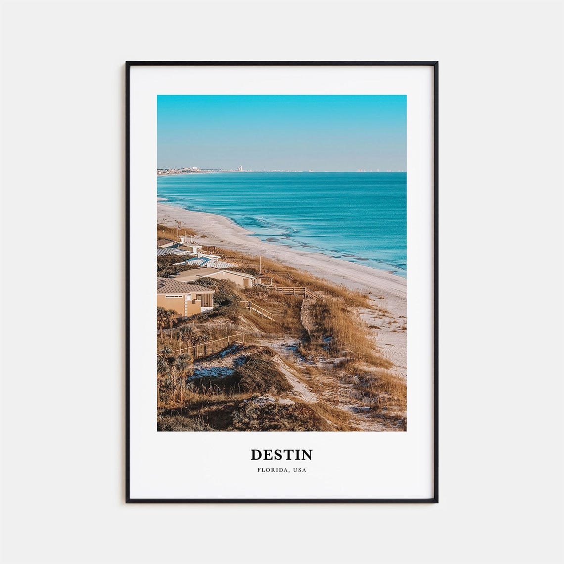 Destin Print Destin Photo Poster Destin Travel Wall Art Destin Map Print Destin Photography Print Destin Wall Dcor Florida Usa