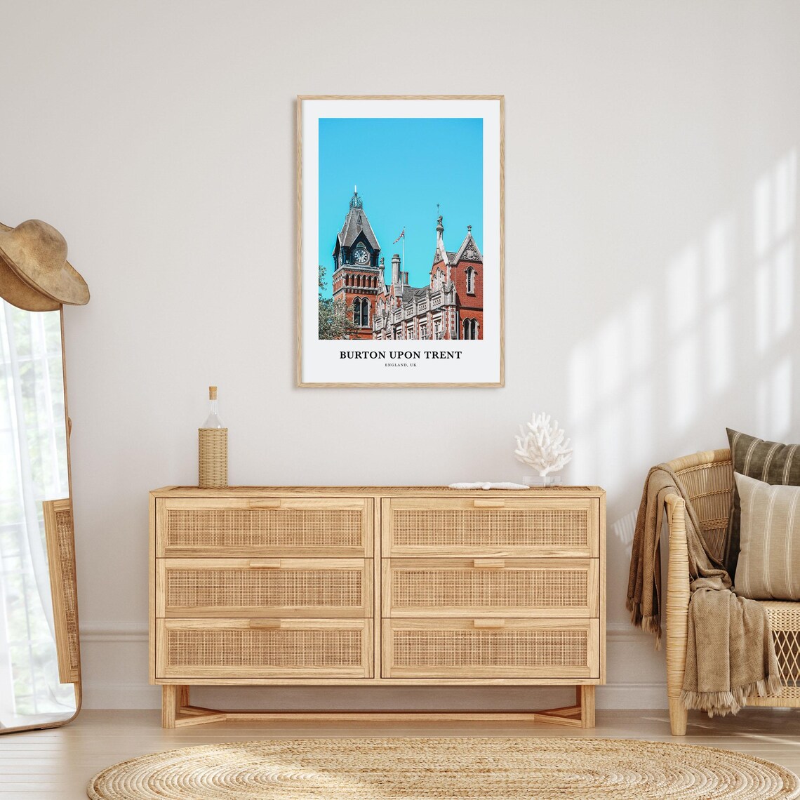 Burton upon Trent England UK Gothic Clock Tower Photo Poster - Image 2