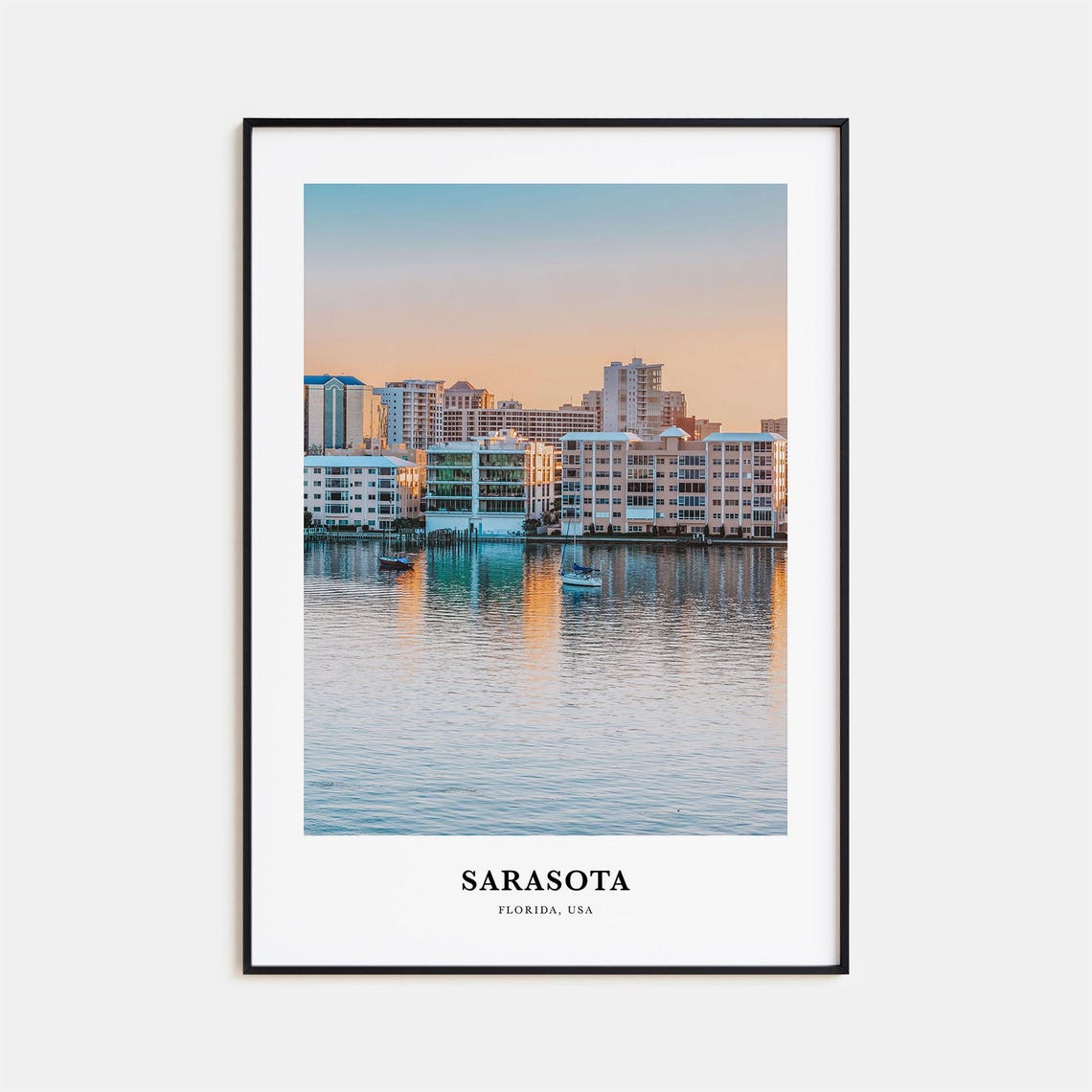 Sarasota Print Sarasota Photo Poster Sarasota Travel Wall Art Sarasota Map Print Sarasota Photography Sarasota Wall Dcor Florida Usa