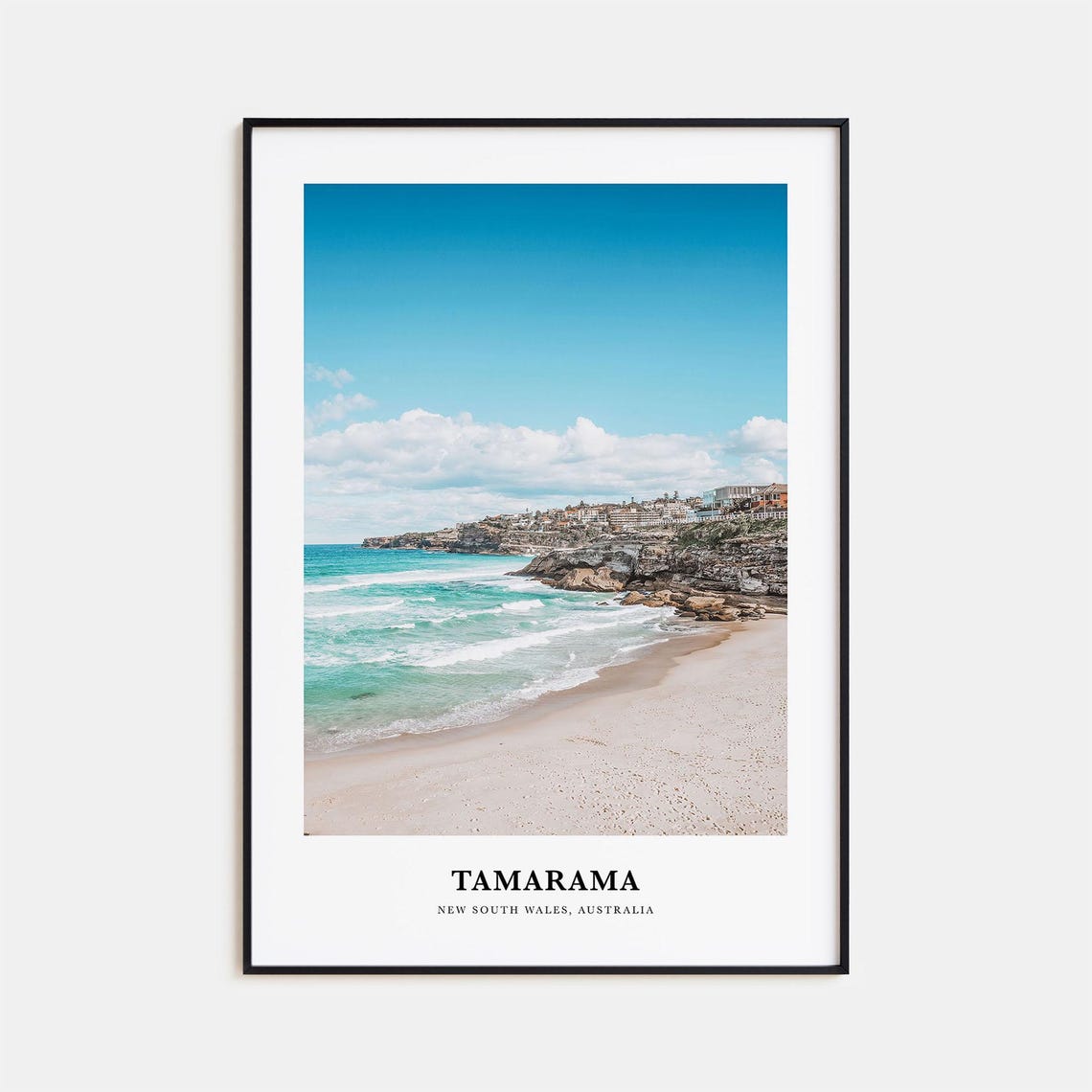Tamarama Print Tamarama Photo Poster Tamarama Travel Wall Art Tamarama Map Print Tamarama Photography Print New South Wales Australia
