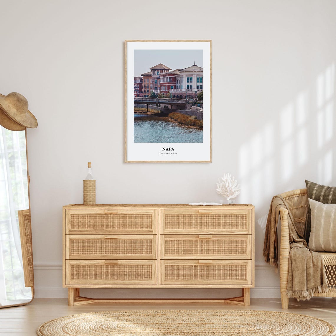 Napa Print Napa Photo Poster Napa Travel Wall Art Napa Map Print Napa Photography Print Napa Wall Dcor California Usa - Image 2