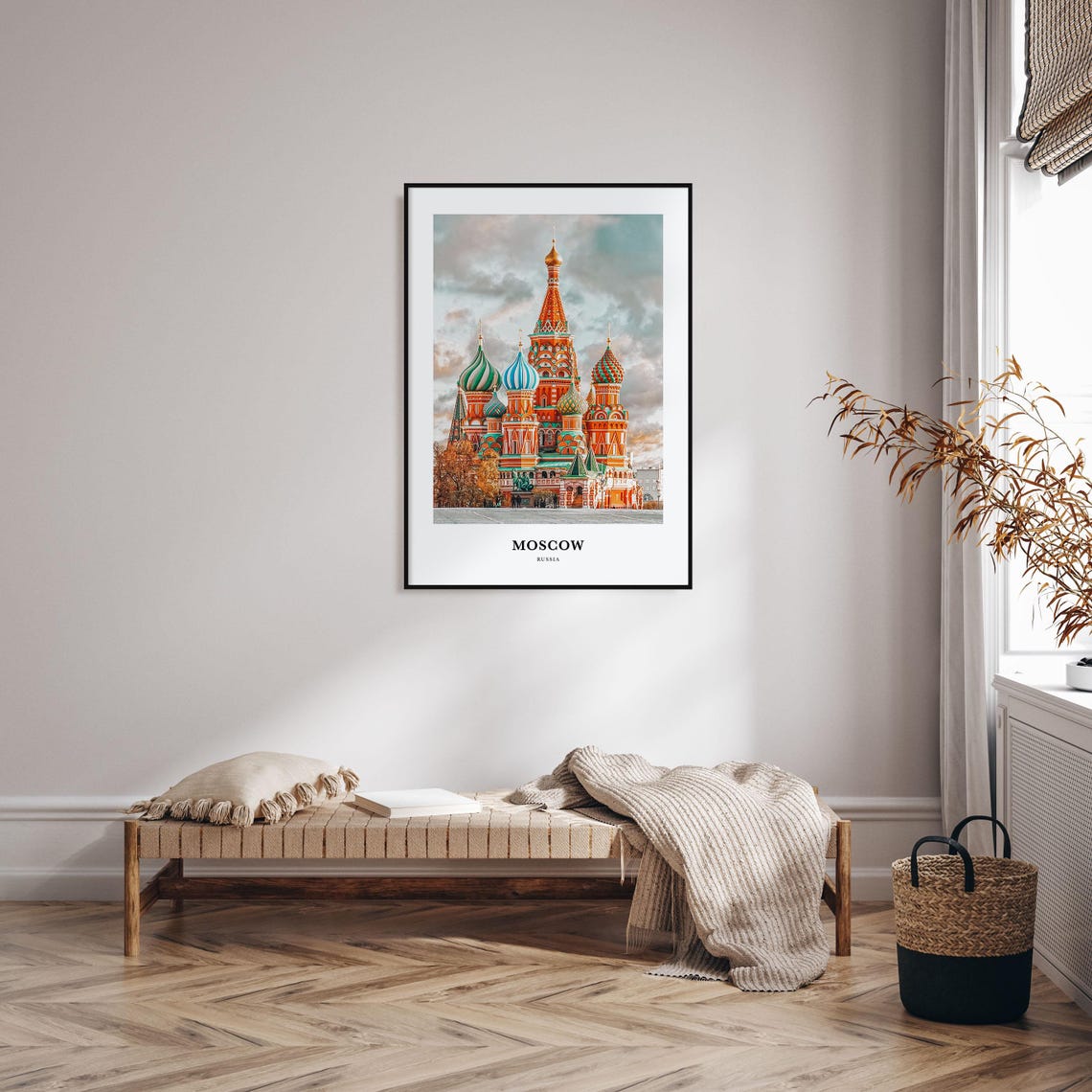 Moscow Print Russia No 1 Moscow Photo Poster Moscow Travel Wall Art Moscow Map Print Moscow Photography Print Moscow Wall Dcor - Image 3