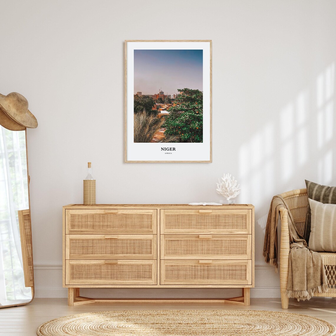 Niger Travel Poster, Africa Map Wall Art - Image 2