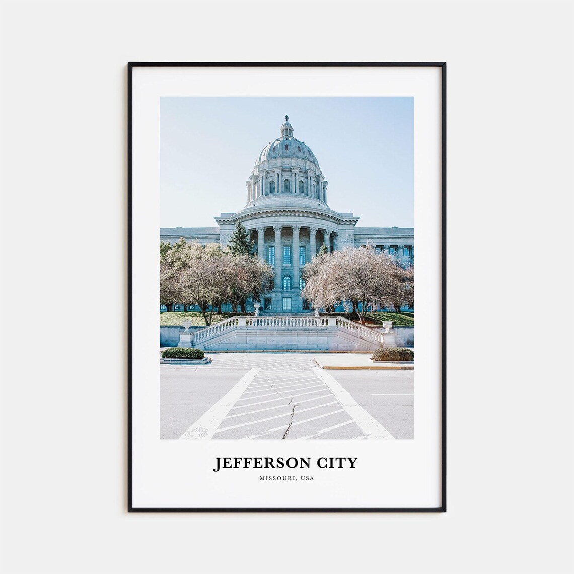 Jefferson City Missouri State Capitol Building Travel Photo Poster