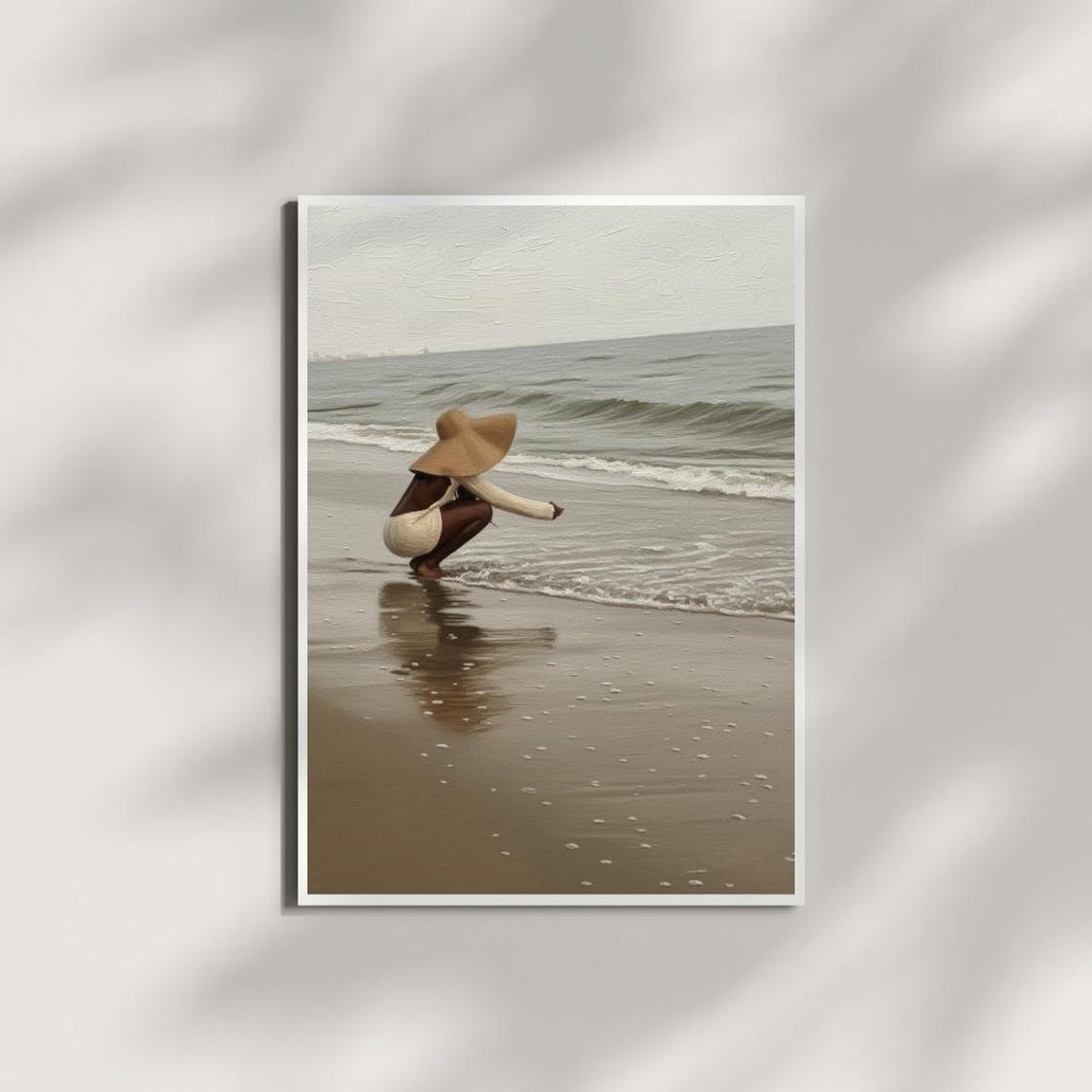 Ocean Beach Woman Art Print