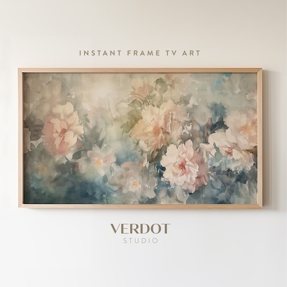 Spring Flower Painting Art Print, Vintage Floral
