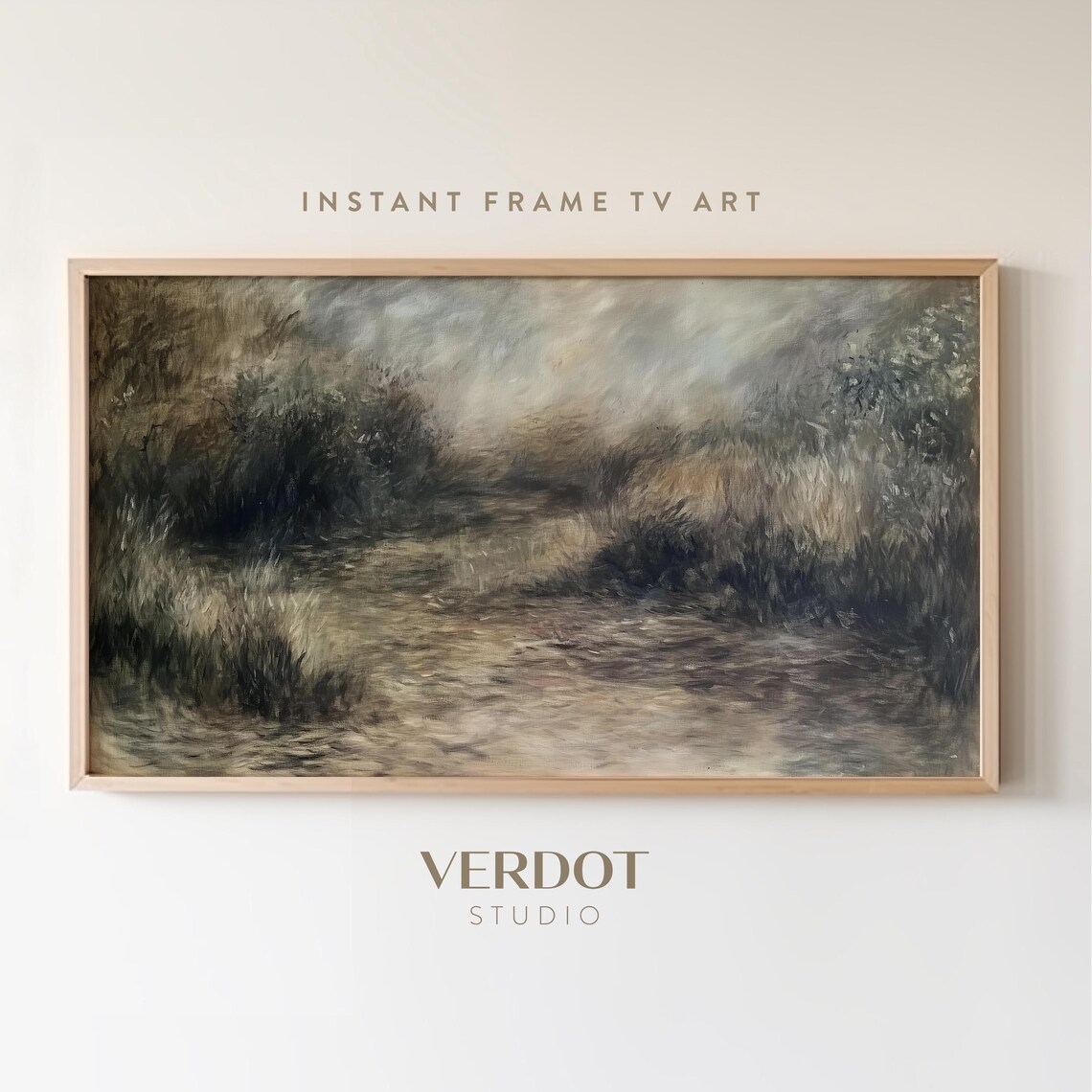 Moody Spring Abstract Landscape Art Print
