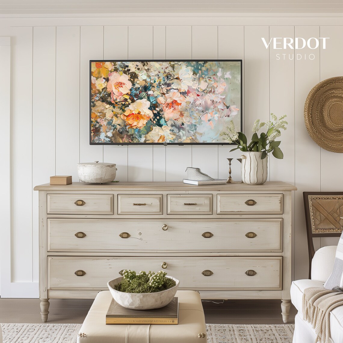 Summer Flowers Vintage Style Floral Art Print - Image 2