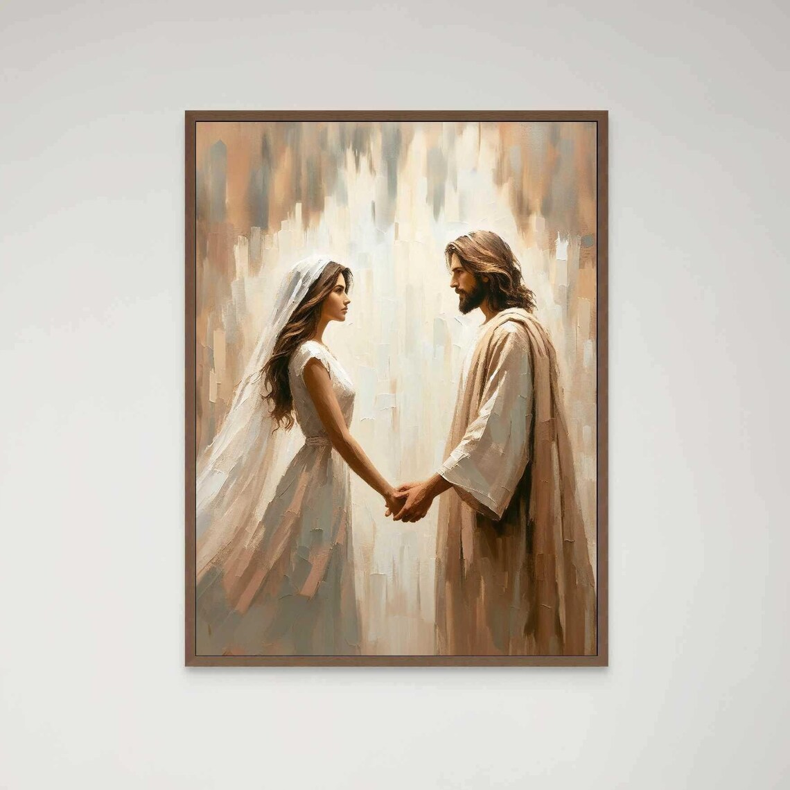 The One To Trust Christian Jesus and Woman Art Print